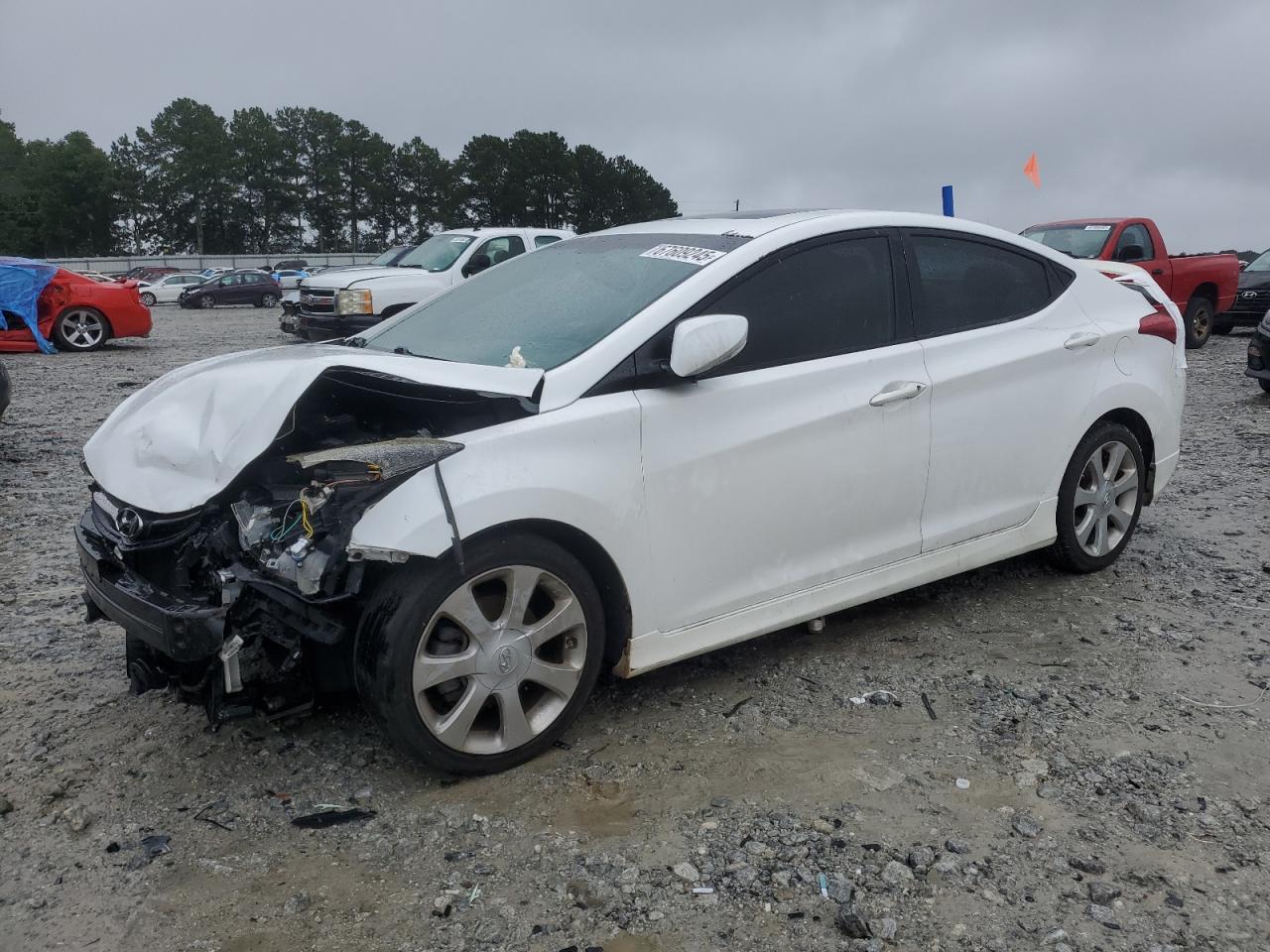 Lot #3287507994 2013 HYUNDAI ELANTRA GL