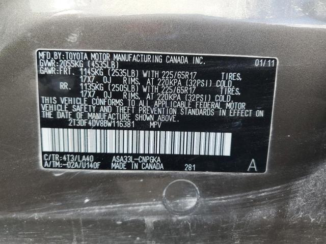 2011 TOYOTA RAV4 LIMIT - 2T3DF4DV8BW116381