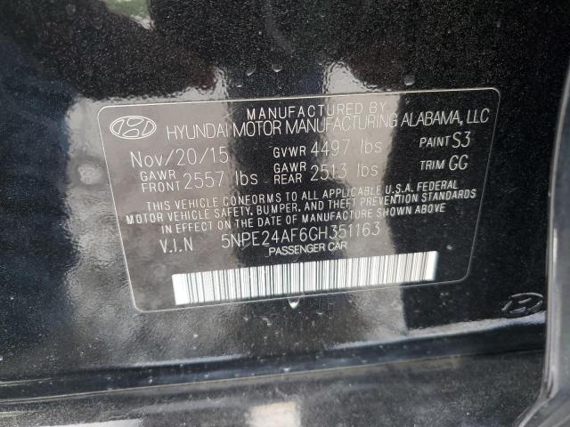 2016 HYUNDAI SONATA SE 5NPE24AF6GH351163