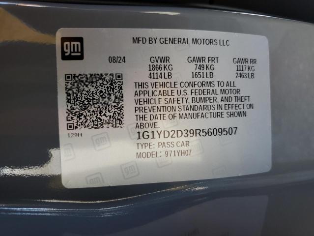 2024 CHEVROLET CORVETTE Z 1G1YD2D39R5609507