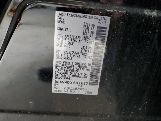 2016 NISSAN PATHFINDER 5N1AR2MM0GC641687
