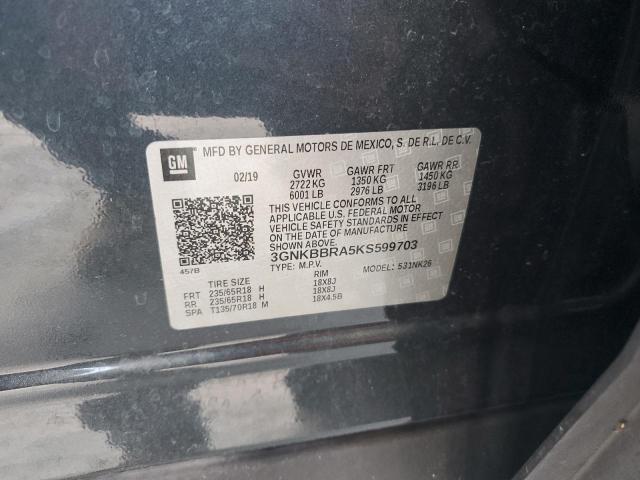 2019 CHEVROLET BLAZER 1LT 3GNKBBRA5KS599703