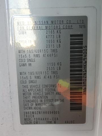 2017 CHEVROLET CITY EXPRE 3N63M0ZN1HK694005