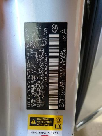 2010 LEXUS HS 250H - JTHBB1BA0A2004407