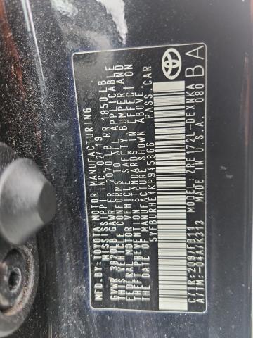 2019 TOYOTA COROLLA L 5YFBURHE4KP945866