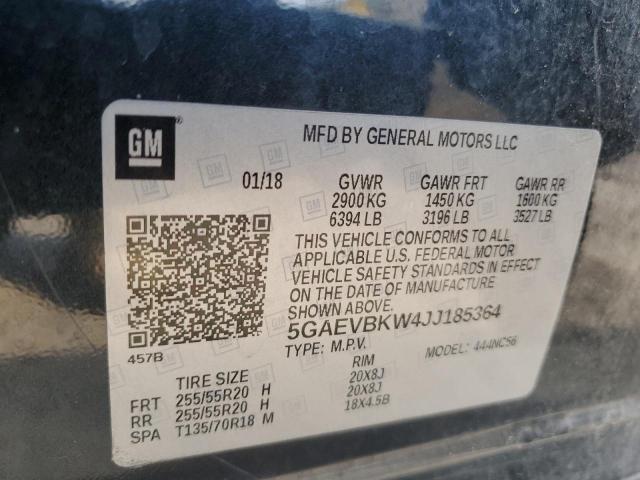 2018 BUICK ENCLAVE PR 5GAEVBKW4JJ185364