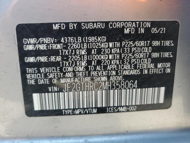 2021 SUBARU CROSSTREK SPORT JF2GTHRC2MH358064