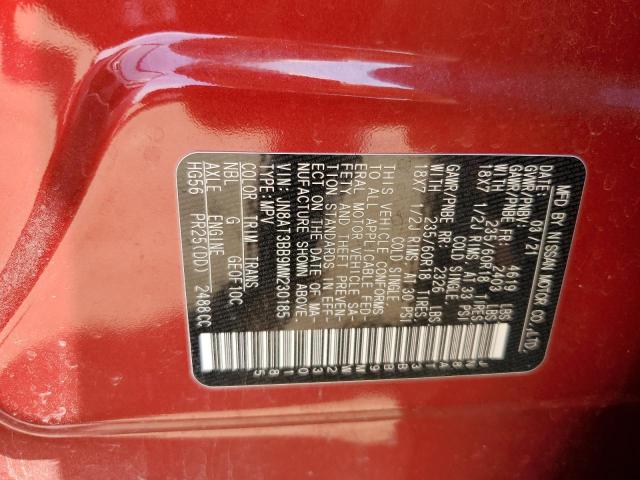 2021 NISSAN ROGUE SV JN8AT3BB9MW230185