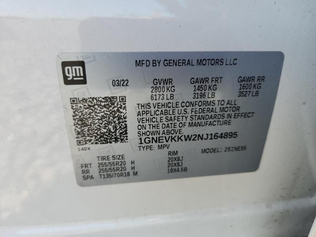 2022 CHEVROLET TRAVERSE P - 1GNEVKKW2NJ164895
