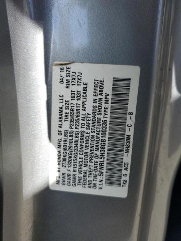 2016 HONDA ODYSSEY SE 5FNRL5H38GB100336