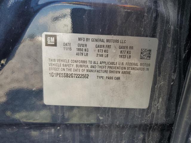 2016 CHEVROLET CRUZE LIMI - 1G1PE5SB2G7222562