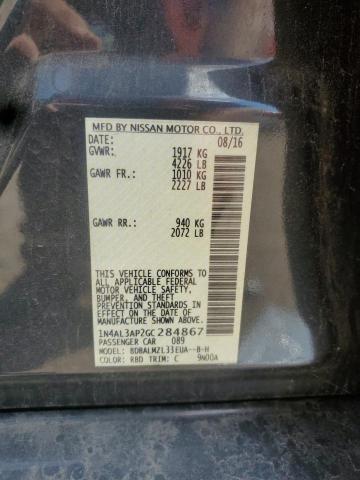 2016 NISSAN ALTIMA 2.5 1N4AL3AP2GC284867