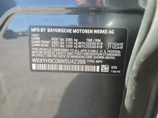 2022 BMW X2 SDRIVE2 WBXYH9C06N5U42399