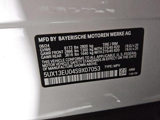 2025 BMW X5 SDRIVE 40I 5UX13EU04S9X07053