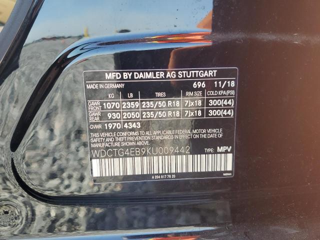 2019 MERCEDES-BENZ GLA 250 WDCTG4EB9KU009442