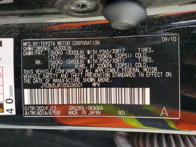 2011 TOYOTA 4RUNNER SR - JTEBU5JR1B5036501