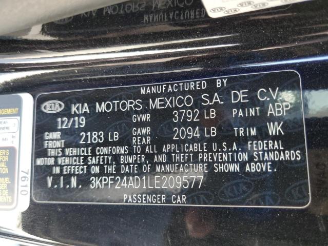 2020 KIA FORTE FE - 3KPF24AD1LE209577