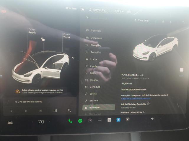 2021 TESLA MODEL 3 5YJ3E1EA7MF041884