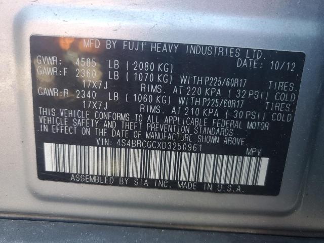 2013 SUBARU OUTBACK 2. - 4S4BRCGCXD3250961