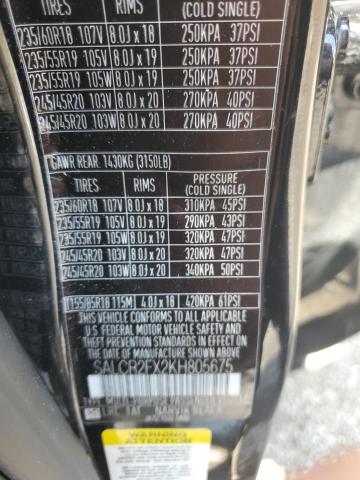 2019 LAND ROVER DISCOVERY SALCR2FX2KH805675