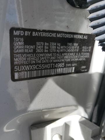 2017 BMW X3 XDRIVE28I 5UXWX9C55H0T14965