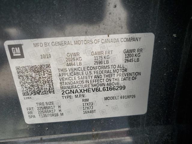 2020 CHEVROLET EQUINOX LS 2GNAXHEV6L6166299