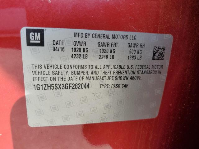 2016 CHEVROLET MALIBU PREMIER 1G1ZH5SX3GF282044