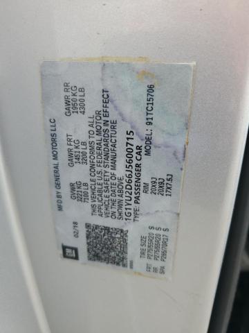 2018 CHEVROLET CORVETTE Z 1G1YU2D66J5600715