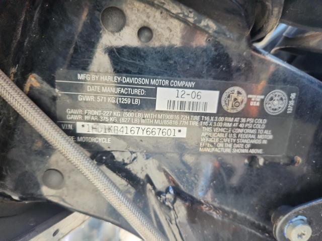 2007 HARLEY-DAVIDSON FLHX 1HD1KB4167Y667601