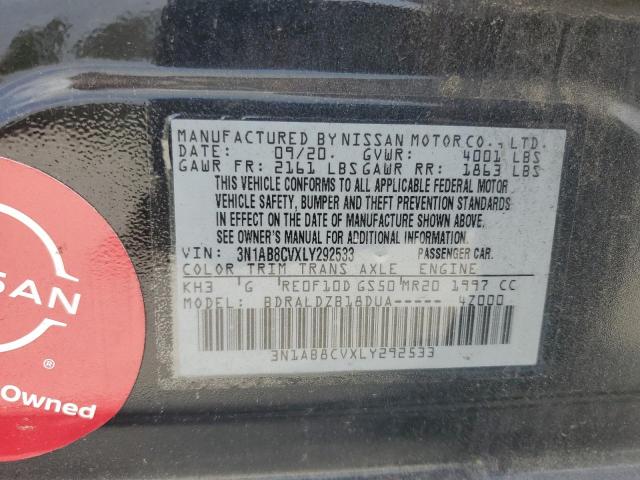 2020 NISSAN SENTRA SV - 3N1AB8CVXLY292533