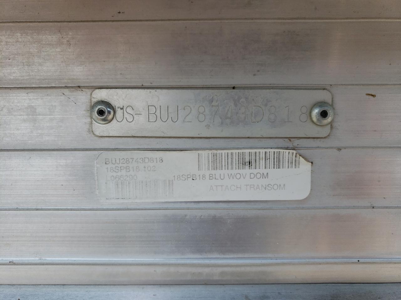 Lot #3221605316 2018 SUN TRACKER 20 PARTY BARGE