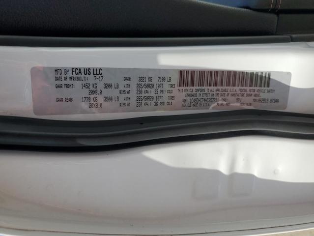 2017 DODGE DURANGO R/T 1C4SDHCT4HC957811