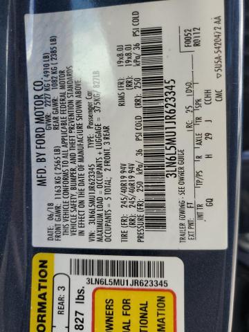2018 LINCOLN MKZ HYBRID 3LN6L5MU1JR623345