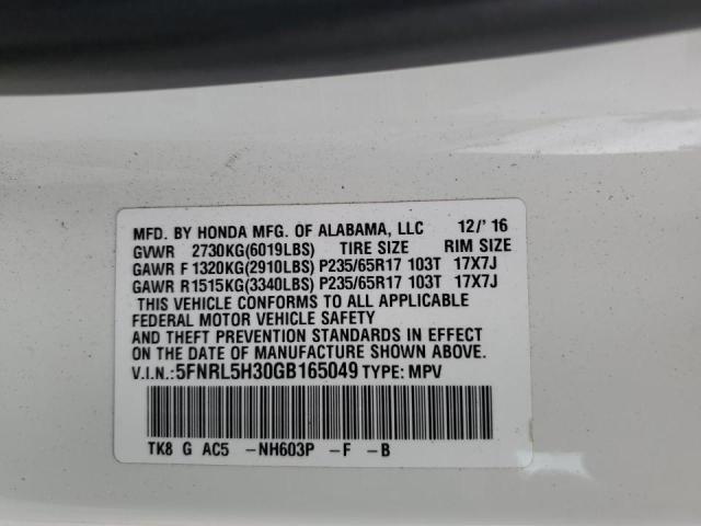 2016 HONDA ODYSSEY SE 5FNRL5H30GB165049