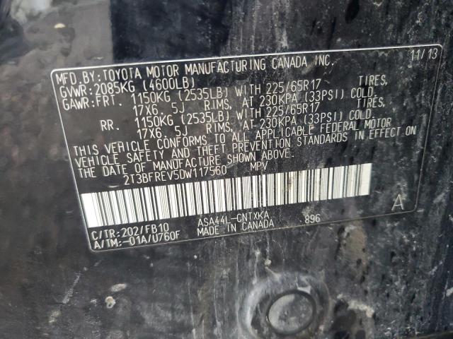 2013 TOYOTA RAV4 LE - 2T3BFREV5DW117560