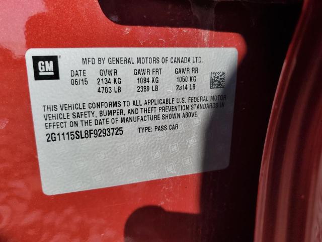 2015 CHEVROLET IMPALA LT 2G1115SL8F9293725
