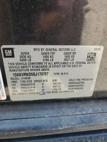 2016 GMC ACADIA SLT 1GKKVRKD5GJ179787