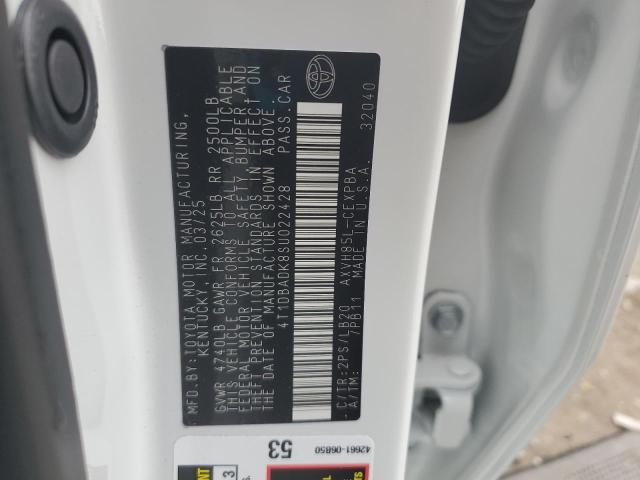 2025 TOYOTA CAMRY XSE 4T1DBADK8SU022428