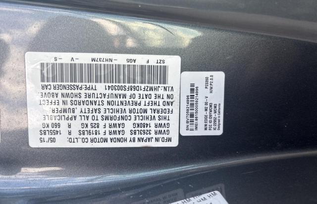 2015 HONDA CR-Z EX - JHMZF1D68FS003041