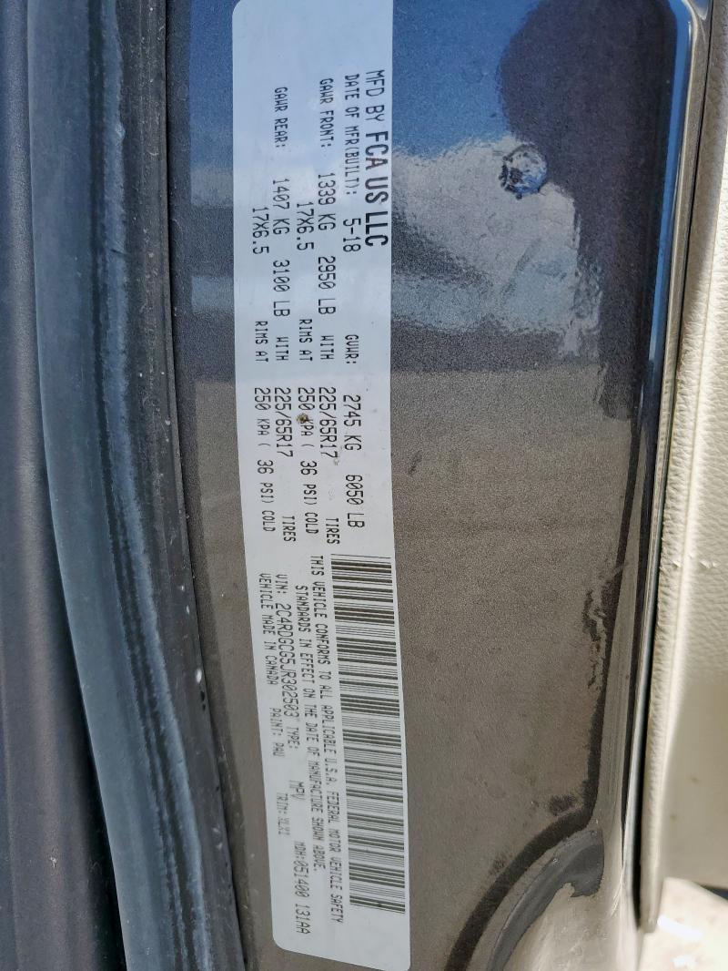 2018 DODGE GRAND CARA 2C4RDGCG5JR302503