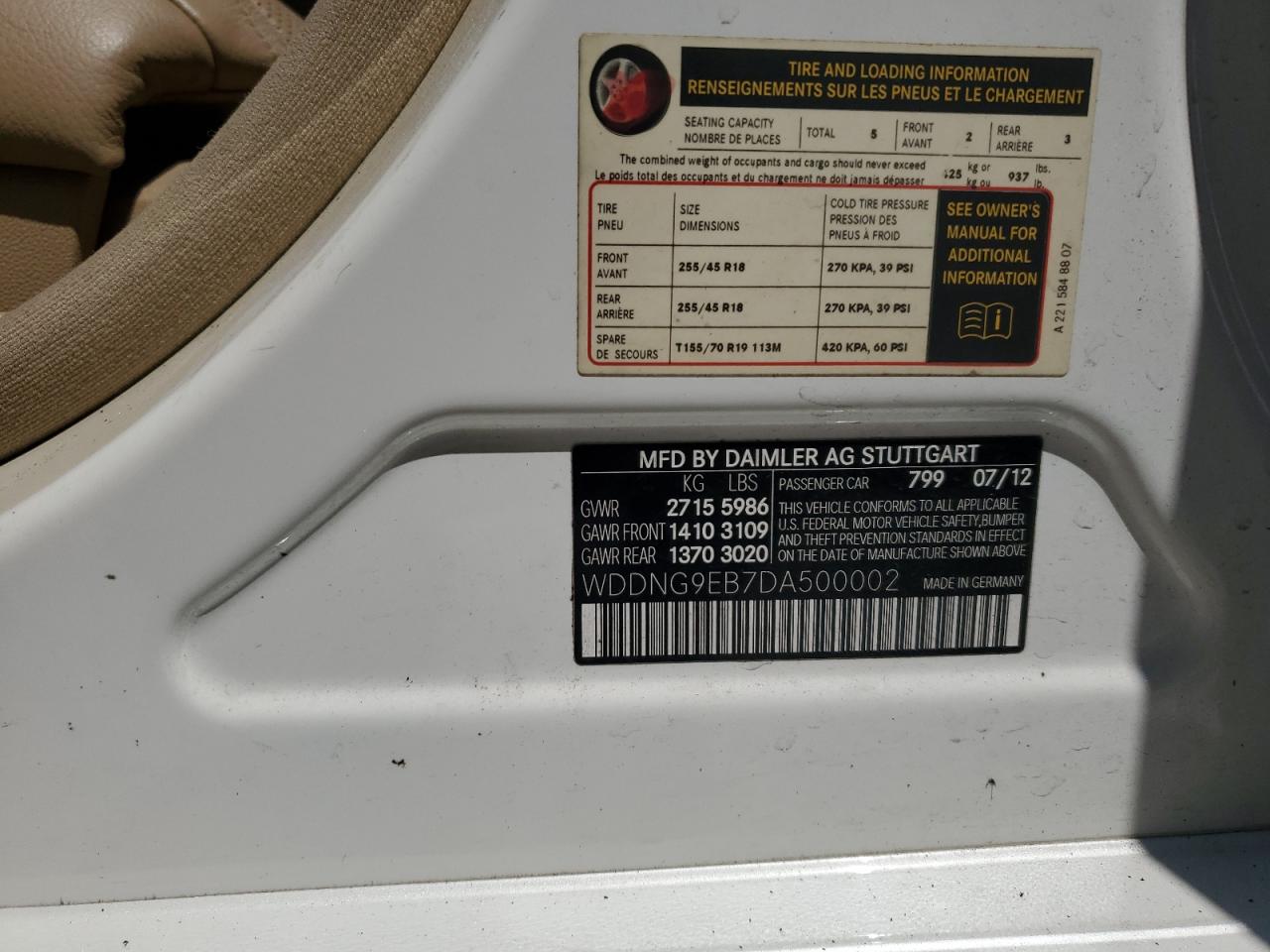 MERCEDES-BENZ S-CLASS 550 4MATIC