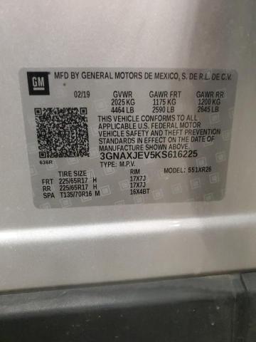 2019 CHEVROLET EQUINOX LT - 3GNAXJEV5KS616225
