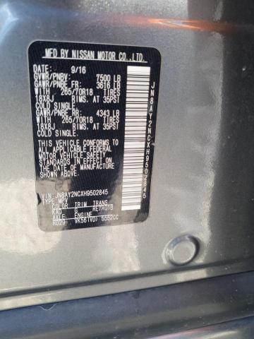 2017 NISSAN ARMADA SV - JN8AY2NCXH9502845