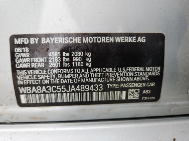 2018 BMW 320 XI WBA8A3C55JA489433