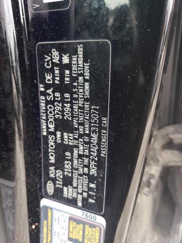 2021 KIA FORTE FE 3KPF24AD4ME315071