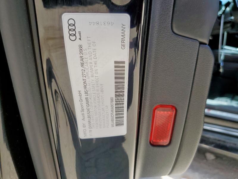 2019 AUDI RS5 WUABWCF54KA907880