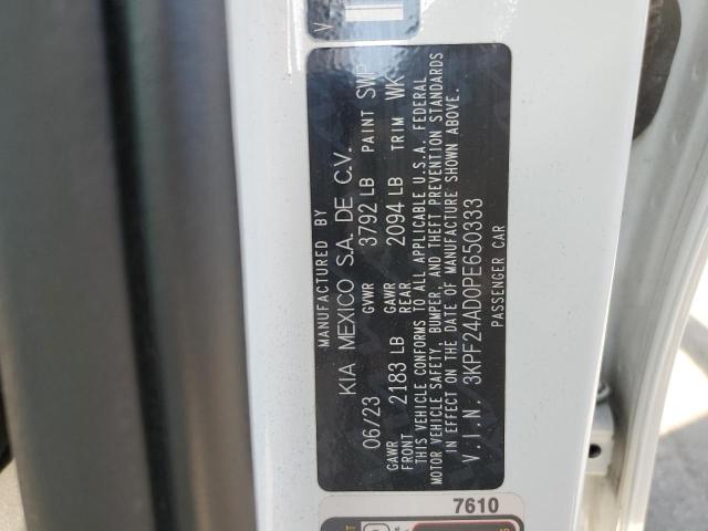 2023 KIA FORTE LX 3KPF24AD0PE650333