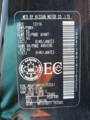 2017 NISSAN JUKE S - JN8AF5MR1HT703551