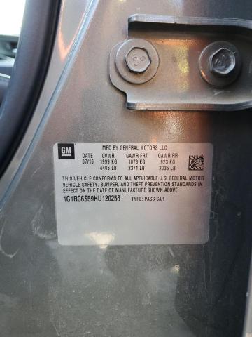 2017 CHEVROLET VOLT LT 1G1RC6S59HU120256