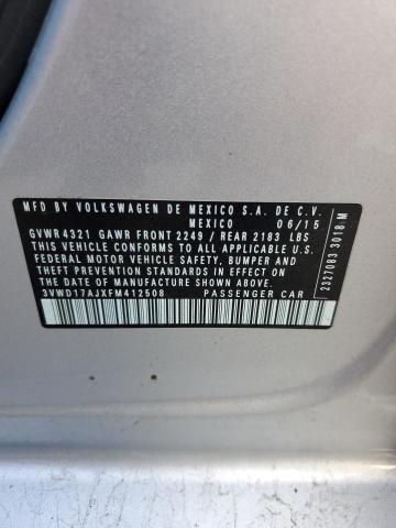 2015 VOLKSWAGEN JETTA SE 3VWD17AJXFM412508